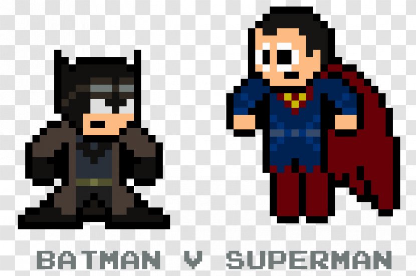 Batman Superman Bane Robin Eobard Thawne - Pixel Art Transparent PNG