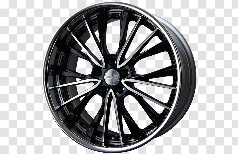 Alloy Wheel Car Rim Tire - Black Transparent PNG