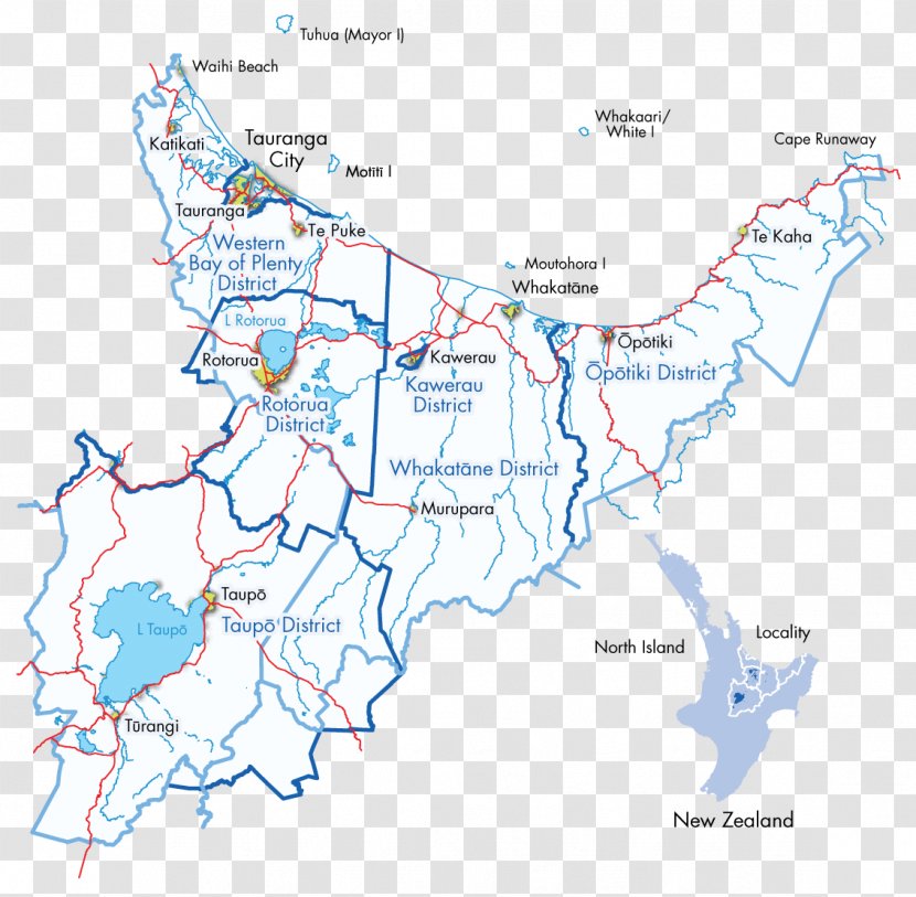 Ecoregion Water Resources New Zealand Line Map - Organism Transparent PNG