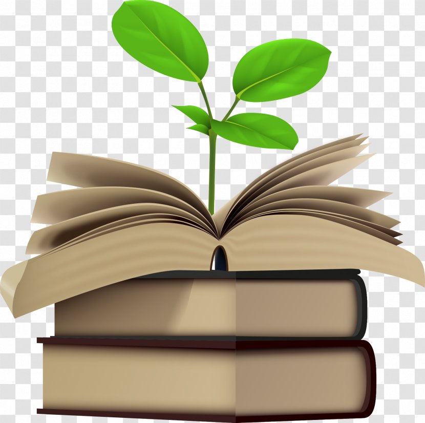 Euclidean Vector - Leaf - Green Leaves In Books Transparent PNG