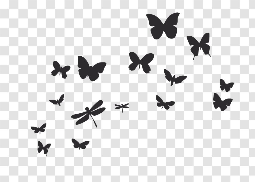 Butterfly Wall Decal Insect Paper - Butterflies And Moths Transparent PNG