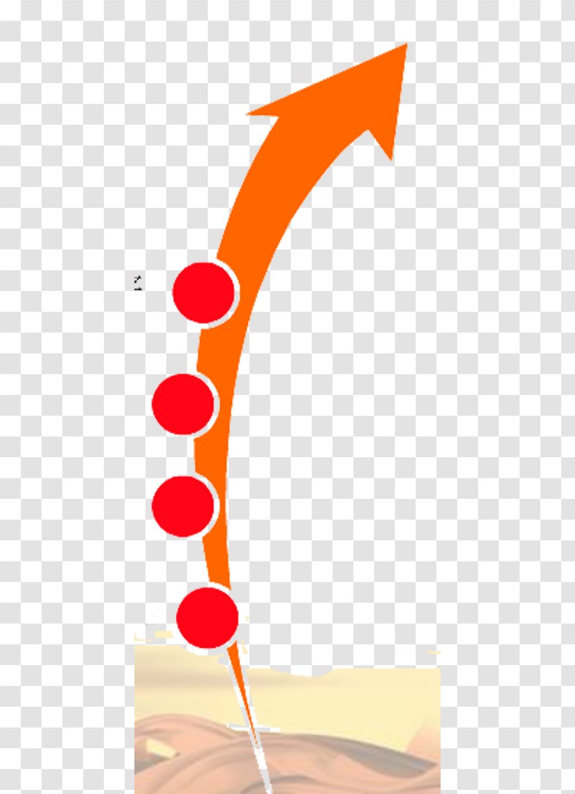 Orange Arrow Illustration - Text Transparent PNG