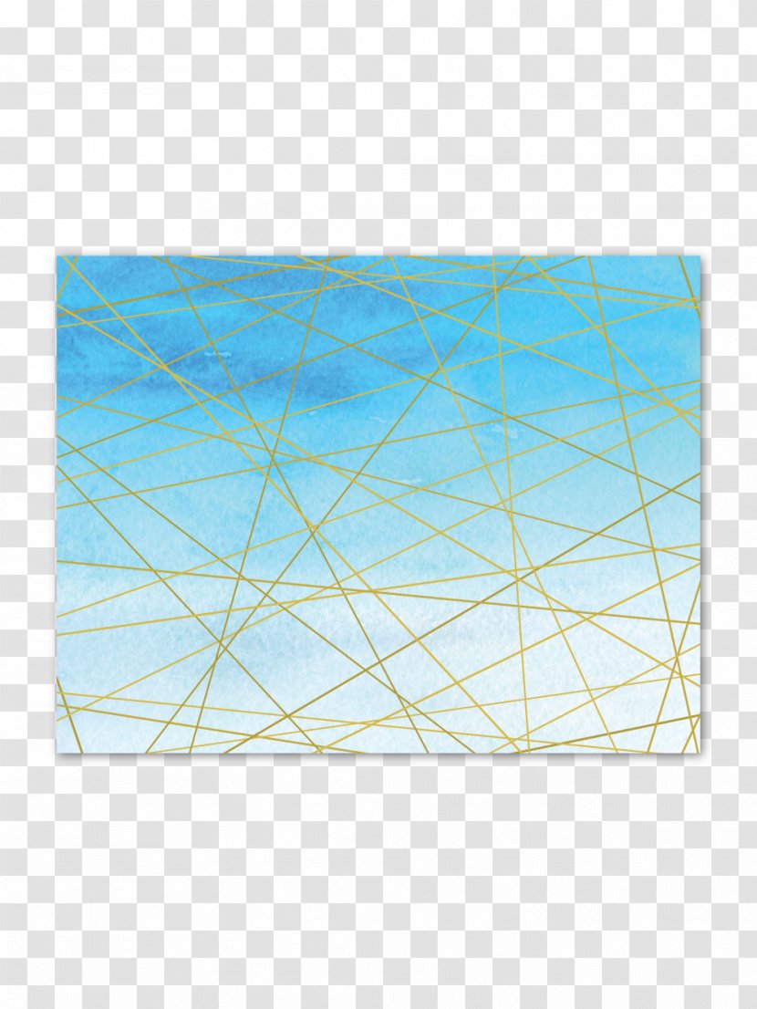 Symmetry Line Place Mats Turquoise Pattern - Winter Sky Transparent PNG