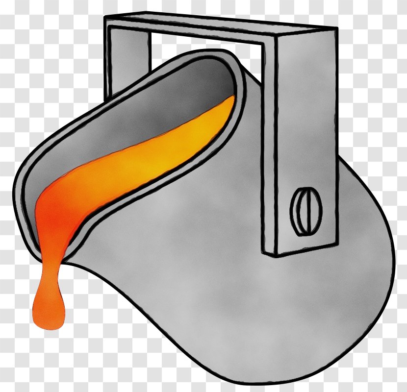 Transparency Smelting Drawing Bucket - Shoe Orange Transparent PNG