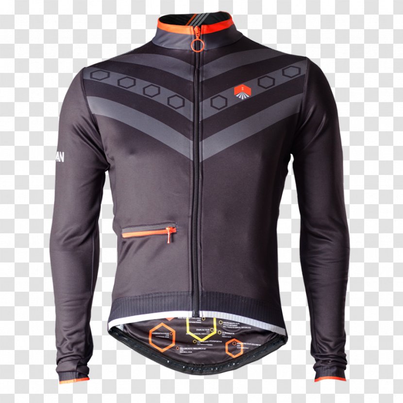 Jersey Sleeve Jacket Clothing Cycling - Pocket Transparent PNG