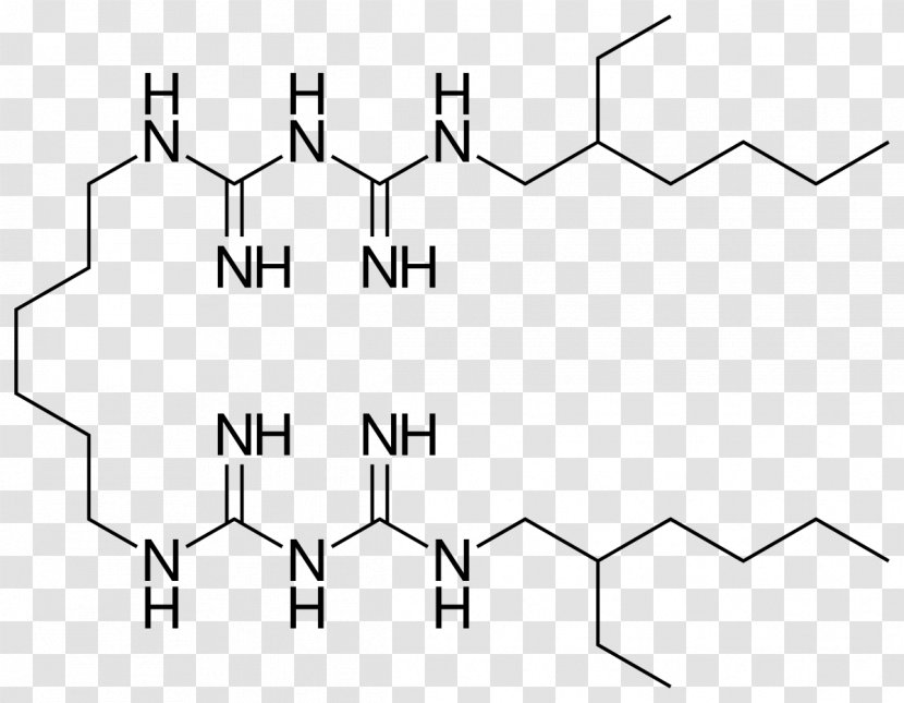 Biguanide Alexidine Antimicrobial Active Ingredient Chemical Synthesis - Urea - Guanidine Transparent PNG