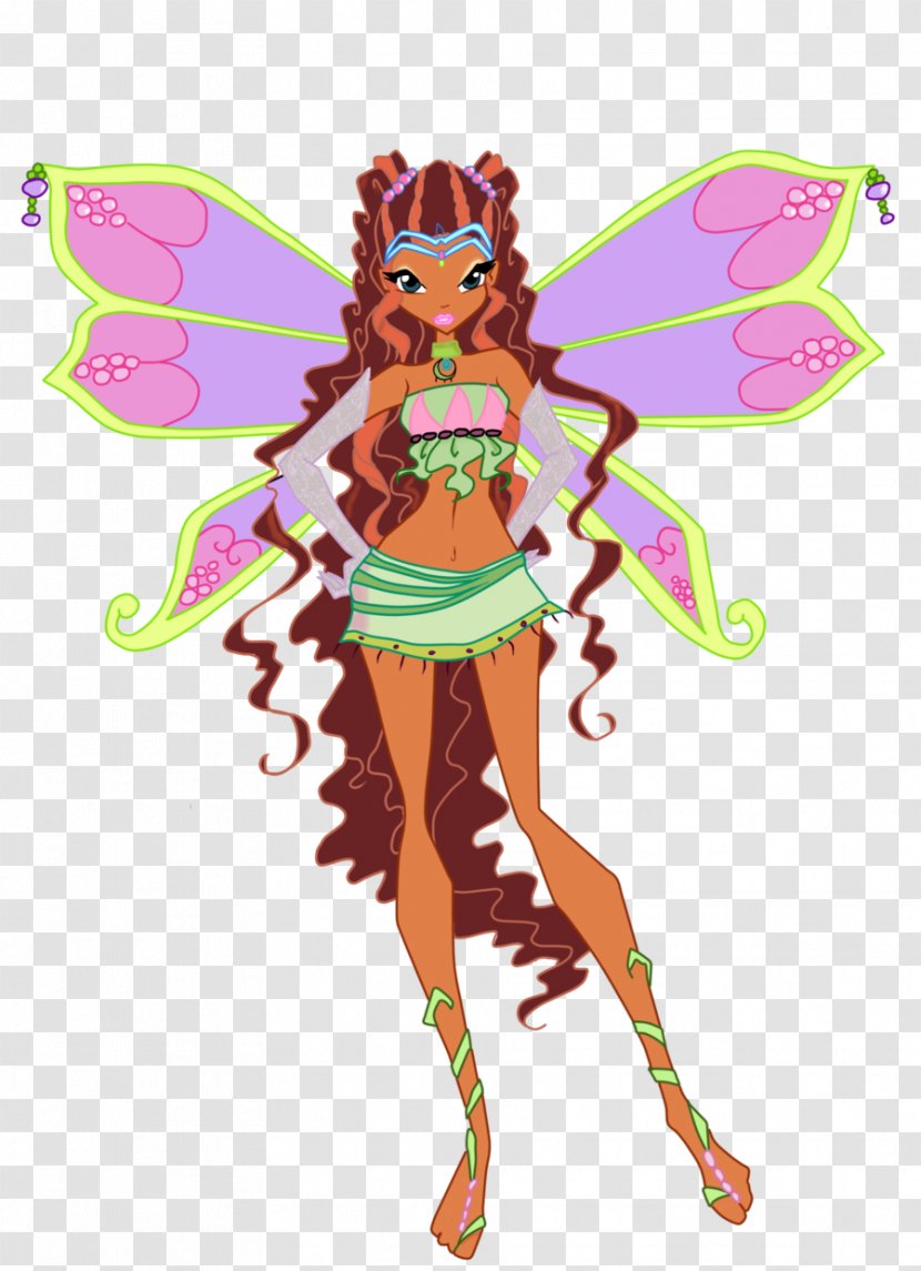 Aisha Flora Musa Stella Bloom - Butterfly - Winx Club Enchantix Transparent PNG