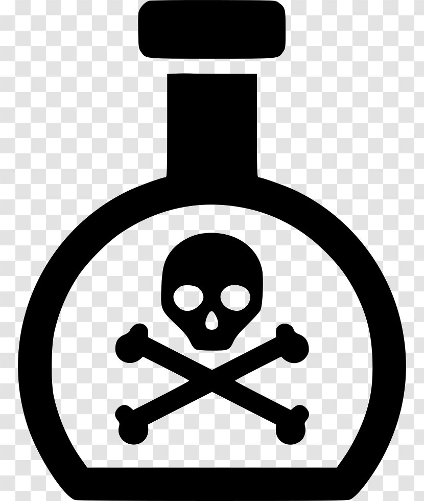 Skull And Crossbones Human Symbolism Poison Toxicity - Hazard Symbol Transparent PNG