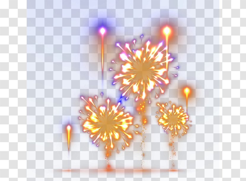 Purple Petal Computer Wallpaper - Fireworks Transparent PNG