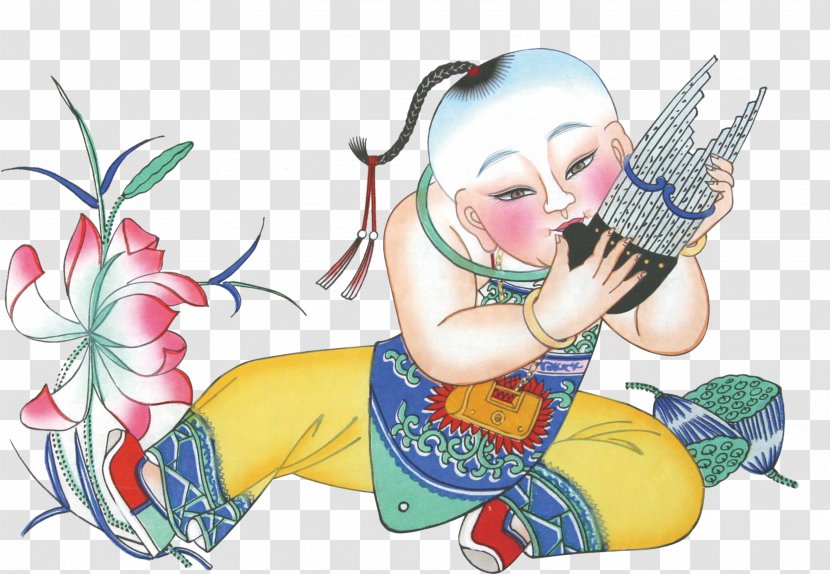China Chinese New Year Zodiac Calendar Oudejaarsdag Van De Maankalender - Cartoon - Wind People Transparent PNG