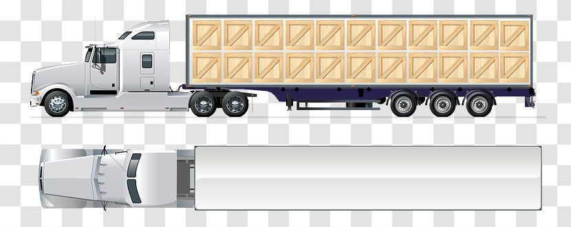 Car Pickup Truck Semi-trailer - Semitrailer - Transportation Services Transparent PNG