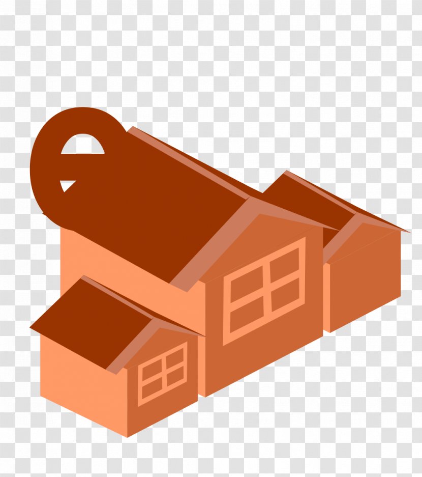 Building Architecture Download - Pixel - Orange House Transparent PNG