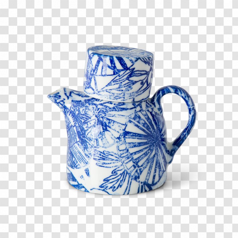 Jug Mug Teapot Tableware Kettle - Blue And White Pottery - Dark-red Enameled Transparent PNG