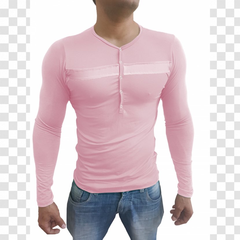 Long-sleeved T-shirt Button - Long Sleeved T Shirt Transparent PNG