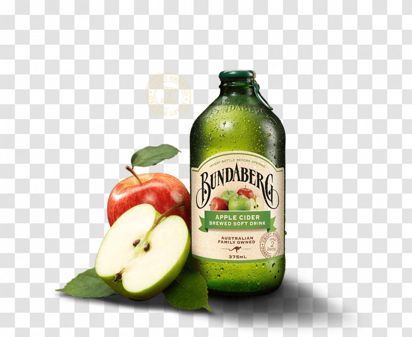 Fizzy Drinks Apple Cider Juice Bundaberg - Vinegar Transparent PNG