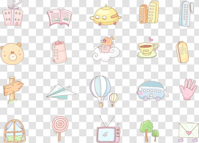 Cartoon Icon - Material - Kids Collection Maternal And Child Lovely Decorative Elements Transparent PNG