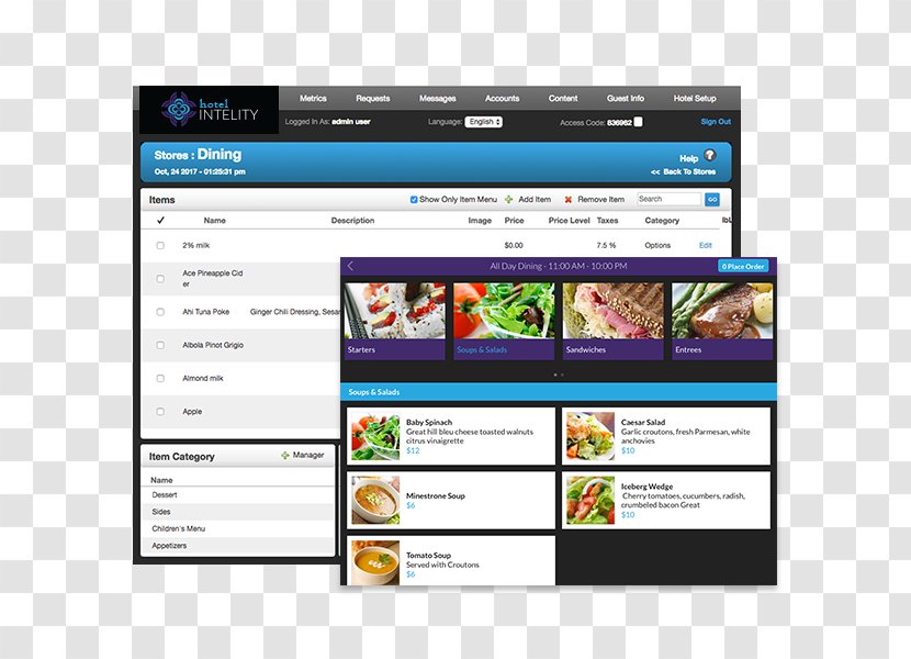 Computer Program Multimedia Software Handheld Devices - Screenshot - Dining Panels Transparent PNG