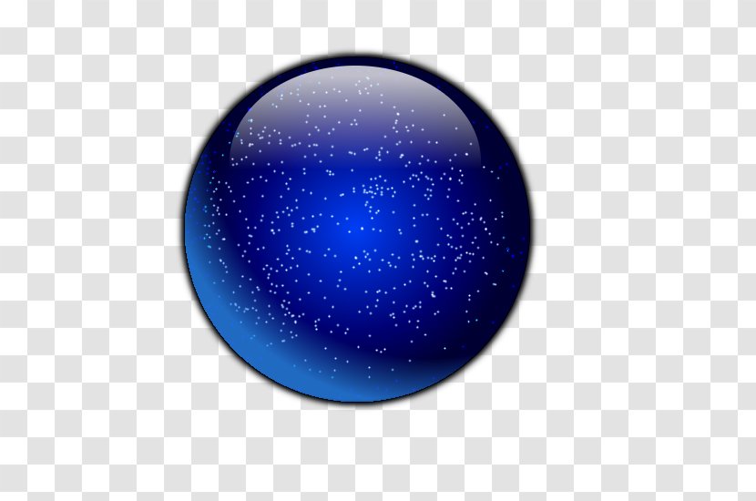 Cobalt Blue Sphere Transparent PNG