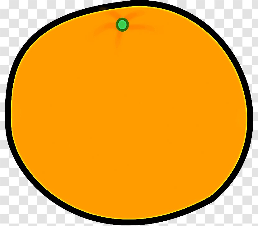 Orange - Oval - Green Transparent PNG