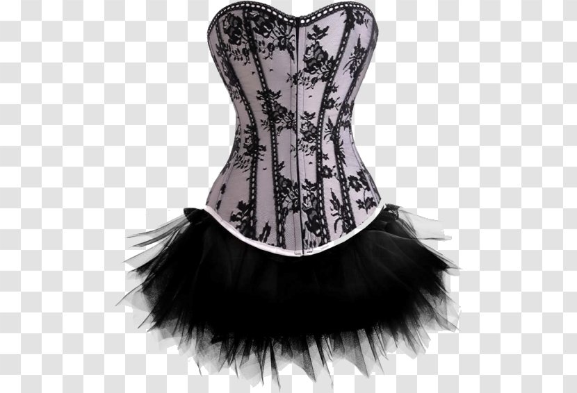 Corset Bustier Tutu Costume Bone - Tree - Dress Transparent PNG