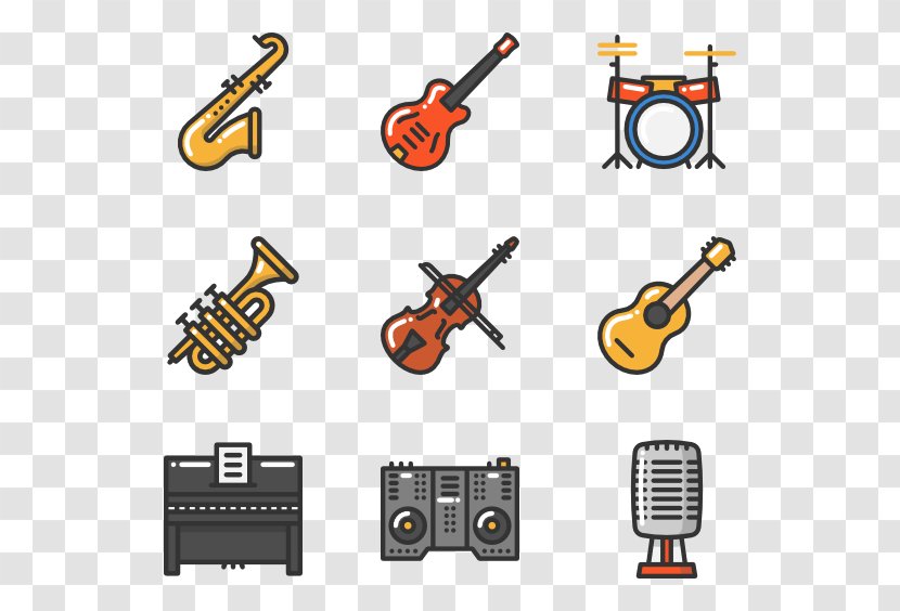 Musical Instruments Orchestra - Watercolor Transparent PNG