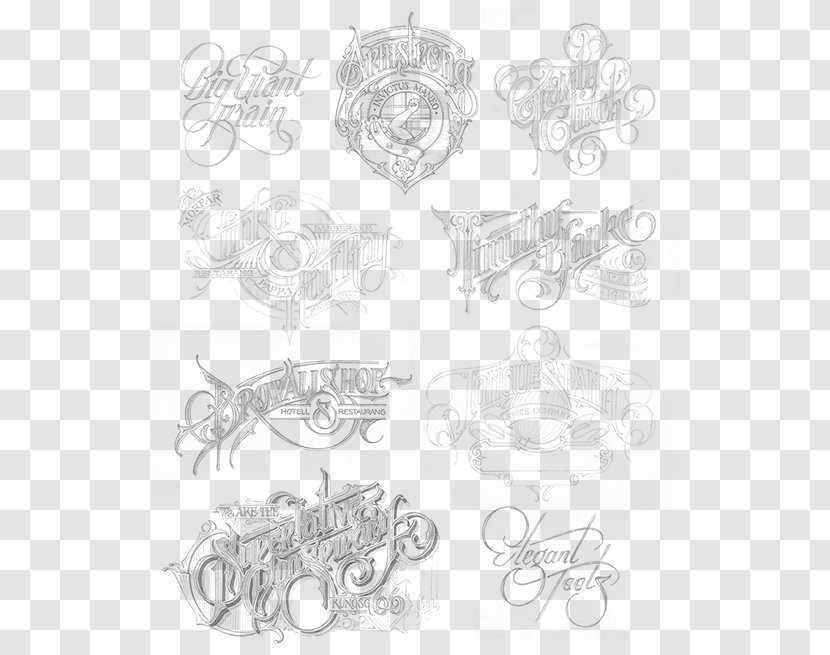 Calligraphy Typography Lettering Font - Artwork - Handwritting Transparent PNG