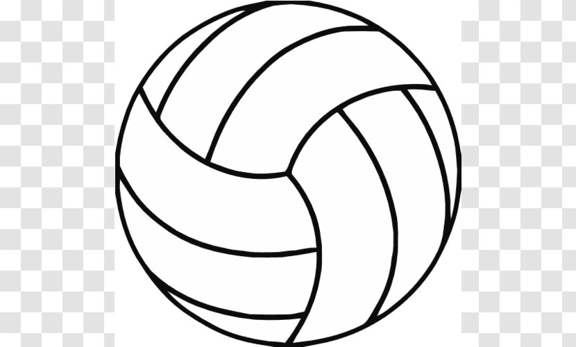 Volleyball Net Coloring Book Clip Art - Black And White Transparent PNG