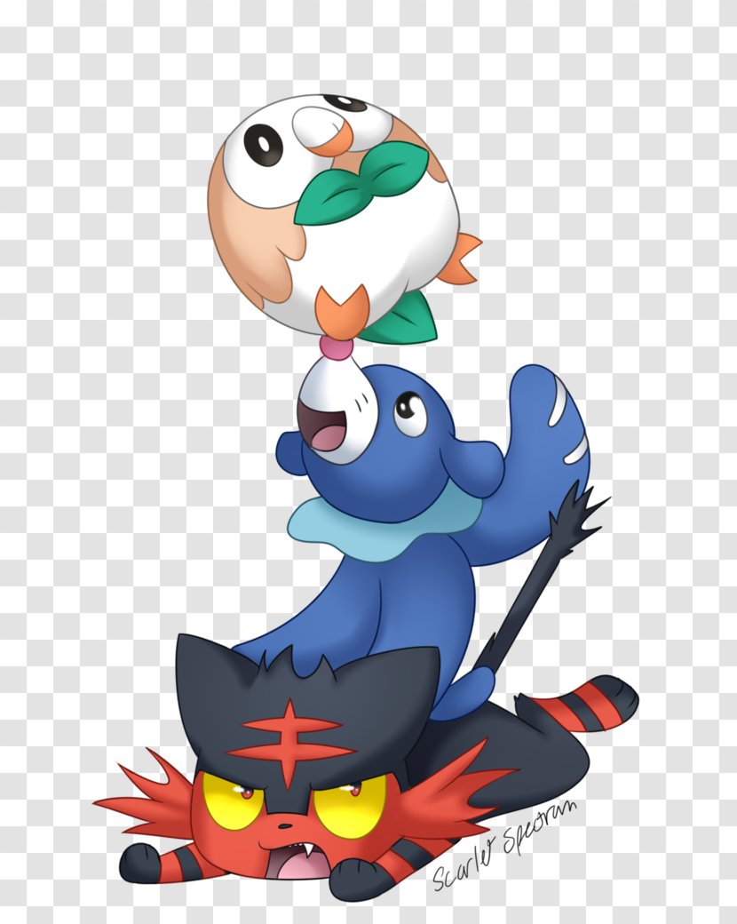 Pokémon Sun And Moon Pikachu Popplio Penguin Transparent PNG