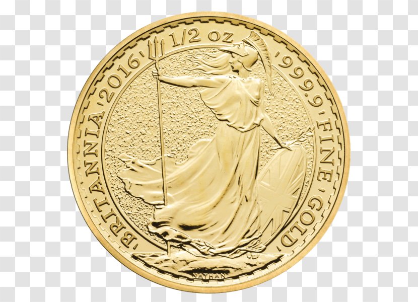 Royal Mint Britannia Bullion Coin Gold - Silhouette Transparent PNG