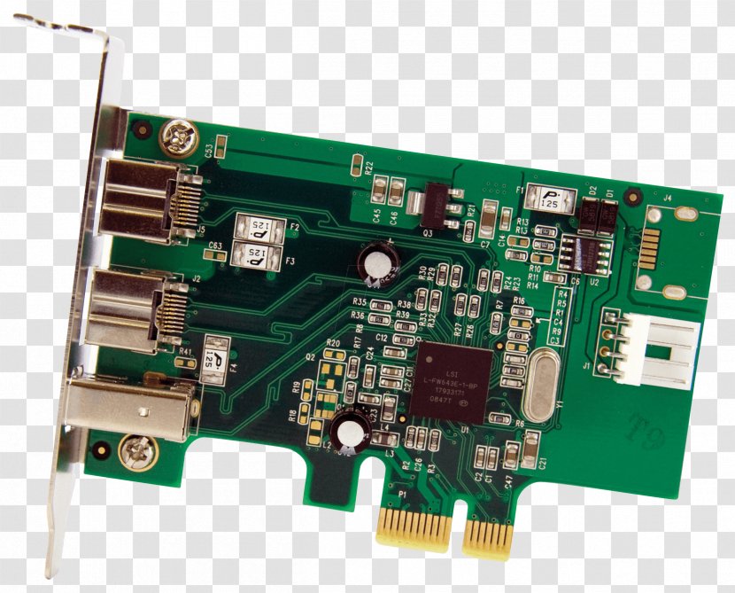 IEEE 1394 PCI Express Conventional Computer Port Adapter - Electronic Component - Technology Transparent PNG