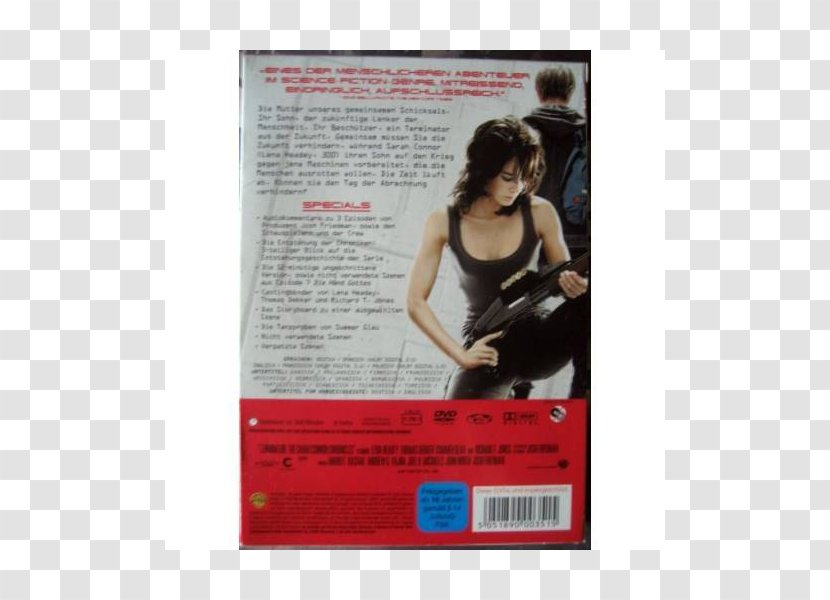 Sarah Connor Poster Advertising The Terminator DVD Transparent PNG