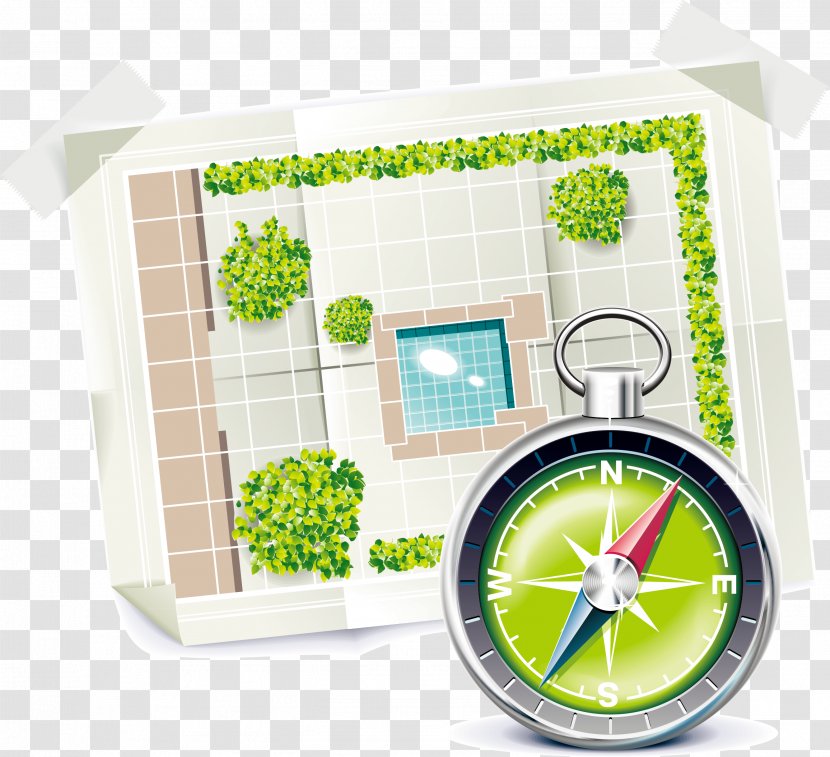 Garden Tool Gardening Icon - Attic Compass Hand Painted Elements Transparent PNG