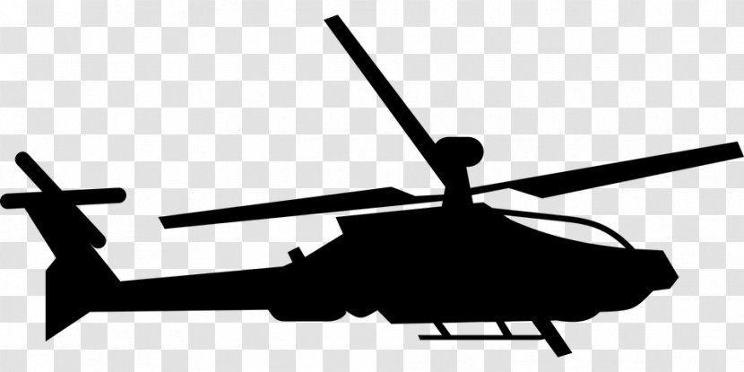 Helicopter Boeing CH-47 Chinook AH-64 Apache Clip Art - Military Silhouette Transparent PNG