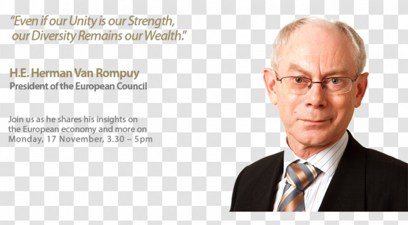 Herman Van Rompuy Singapore Management University European Union Professional Development Ode To Joy - Business Transparent PNG