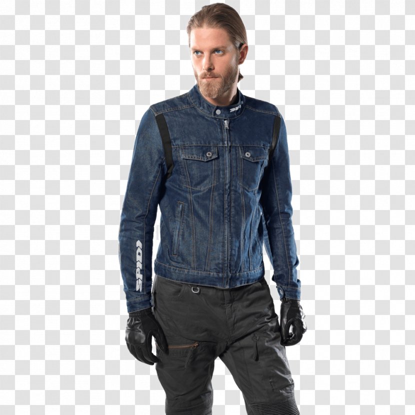Leather Jacket Jeans Denim Blouson - Jean Transparent PNG