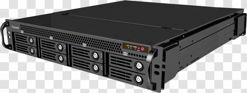 Disk Array IP Camera Network Video Recorder 19-inch Rack Closed-circuit Television - Stereo Amplifier - Computer Accessory Transparent PNG