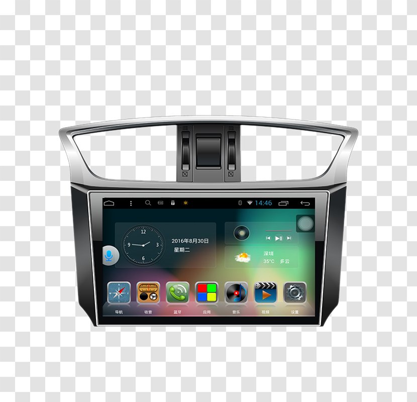 Nissan Note Multimedia - Media Player - Sylphy New Large-screen Android Reverse Image Transparent PNG