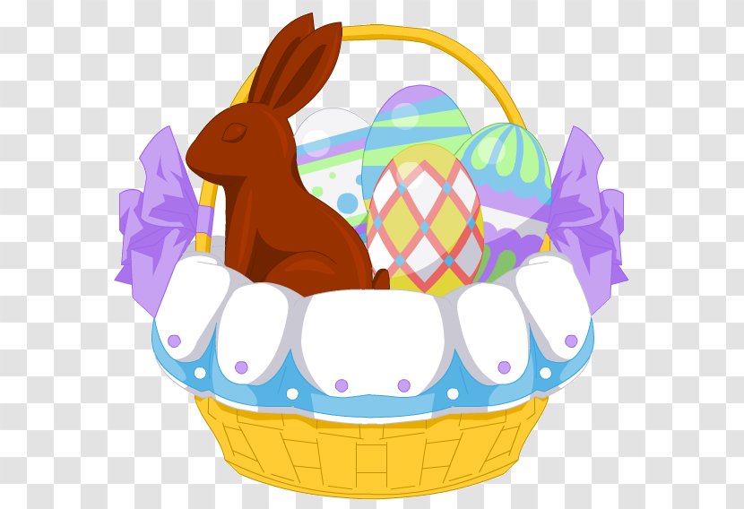 Easter Bunny Egg Basket - Food Transparent PNG