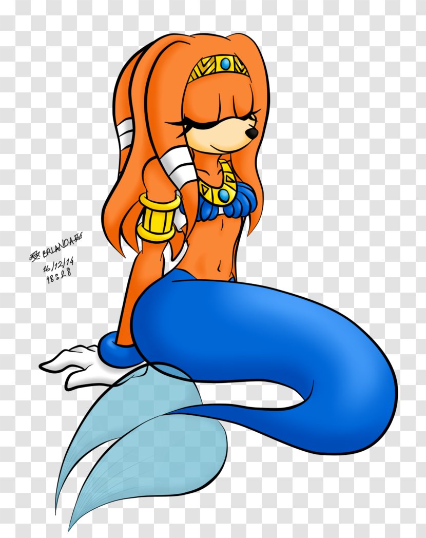 Tikal Mermaid Knuckles The Echidna Sonic Hedgehog - Frame Transparent PNG