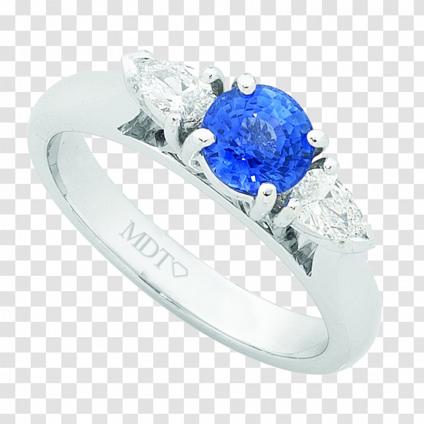 Sapphire Wedding Ring Body Jewellery Diamond - Blue Transparent PNG