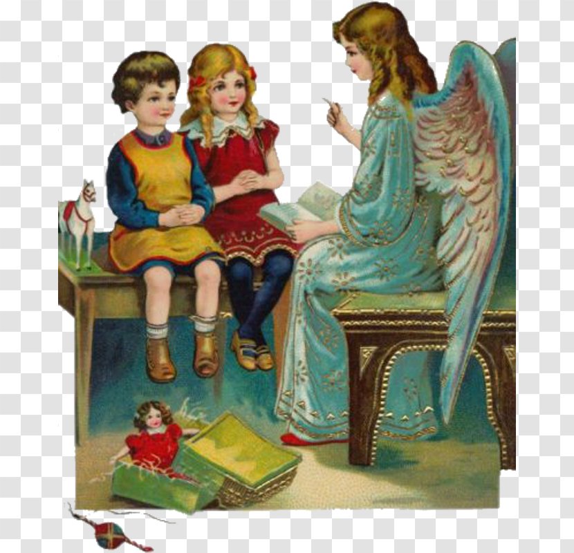 Guardian Angel Christmas Ornament Gift - Painting Transparent PNG