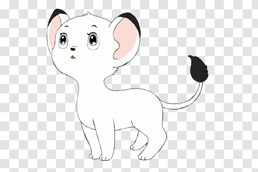 Kitten Kimba The White Lion Whiskers Leo Puppy - Silhouette Transparent PNG