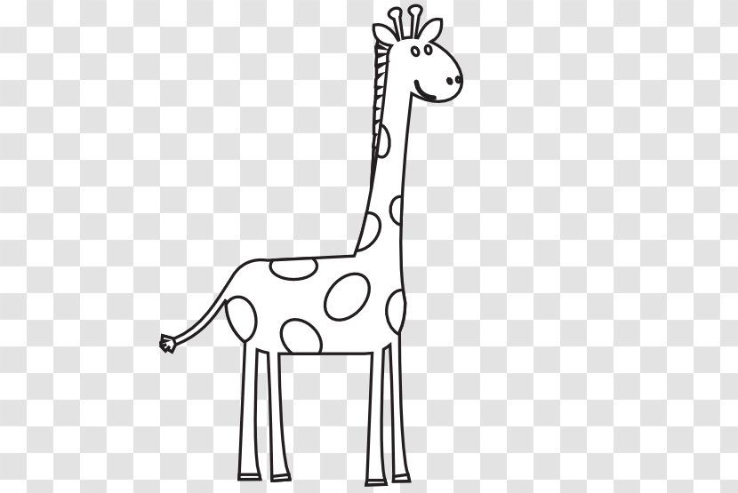 Giraffe Free Content Clip Art - Black And White Animal Photos Transparent PNG