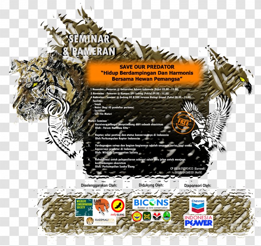 Indonesia University Of Education Bicons - Evenement - Bird Conservation Society Exhibition SEJUKPamflet Transparent PNG