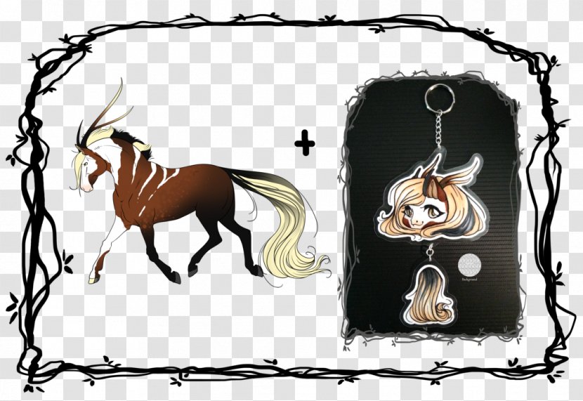 Pony Bridle Mustang Halter Rein - Unicorn Keychain Transparent PNG