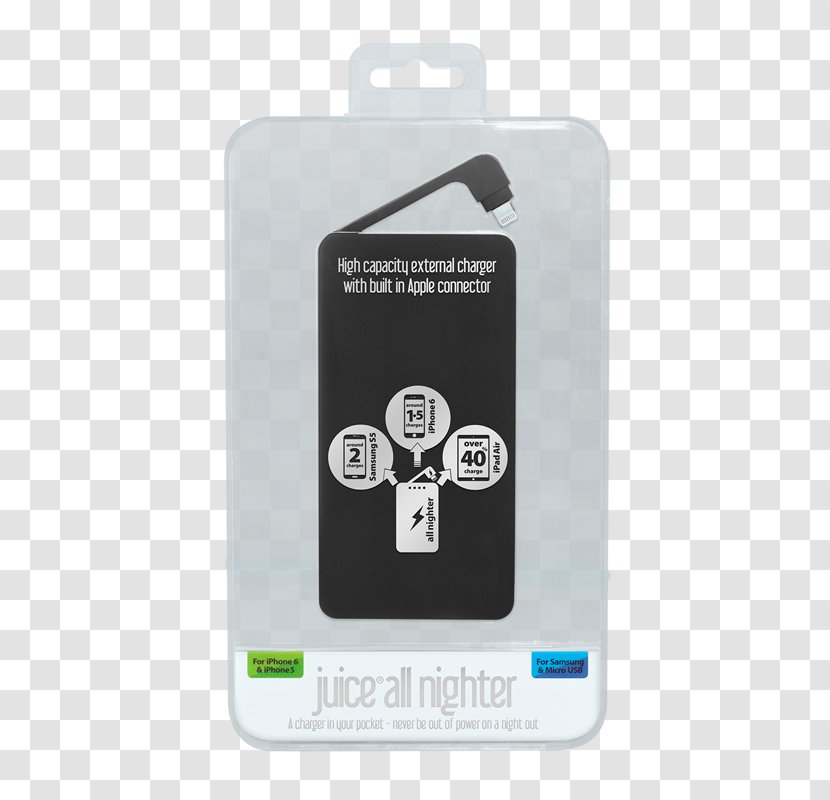 AC Adapter Juice Weekender Power Bank Electric Battery Electronics - Ipod - Cubes Charger Transparent PNG