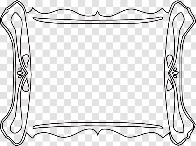 Black And White Clip Art - Designer - Simple Frame Transparent PNG