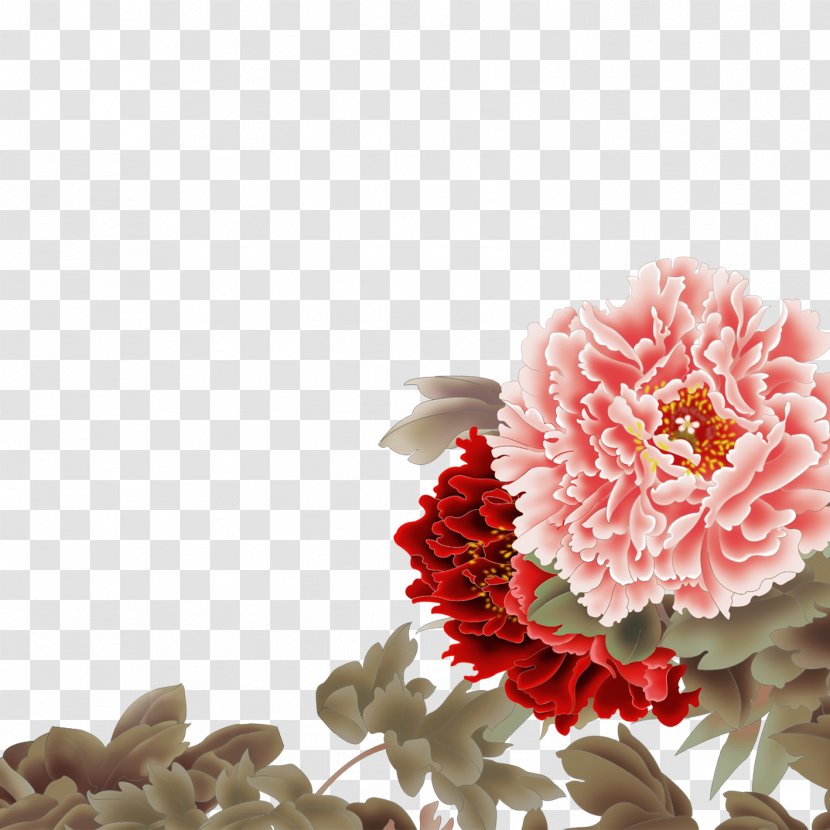 Wall Adobe Illustrator Computer File - Advertising - Peony Transparent PNG