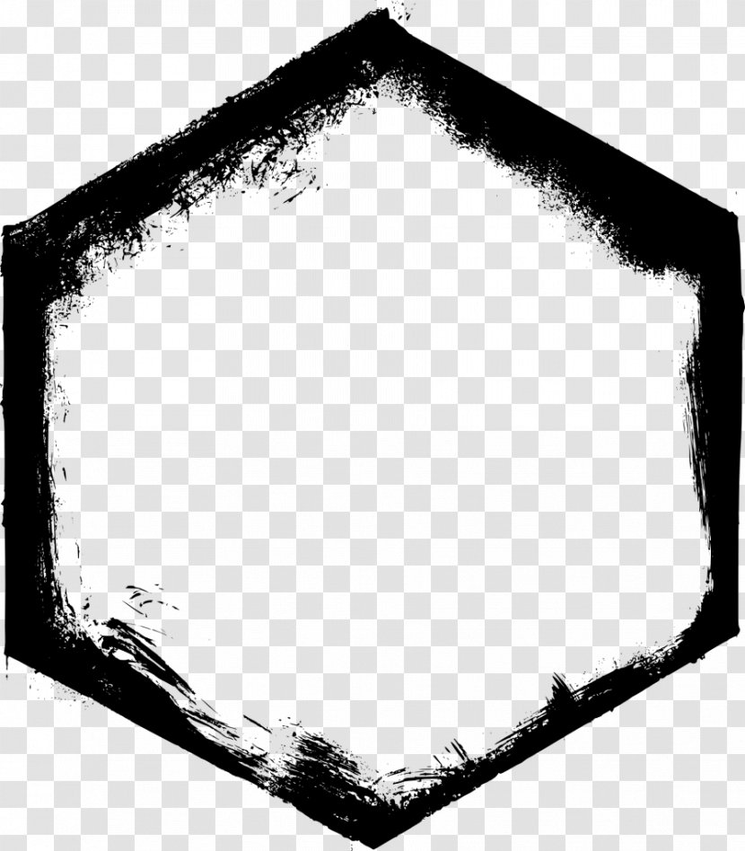 Hexagon Shape Clip Art - Monochrome Photography Transparent PNG