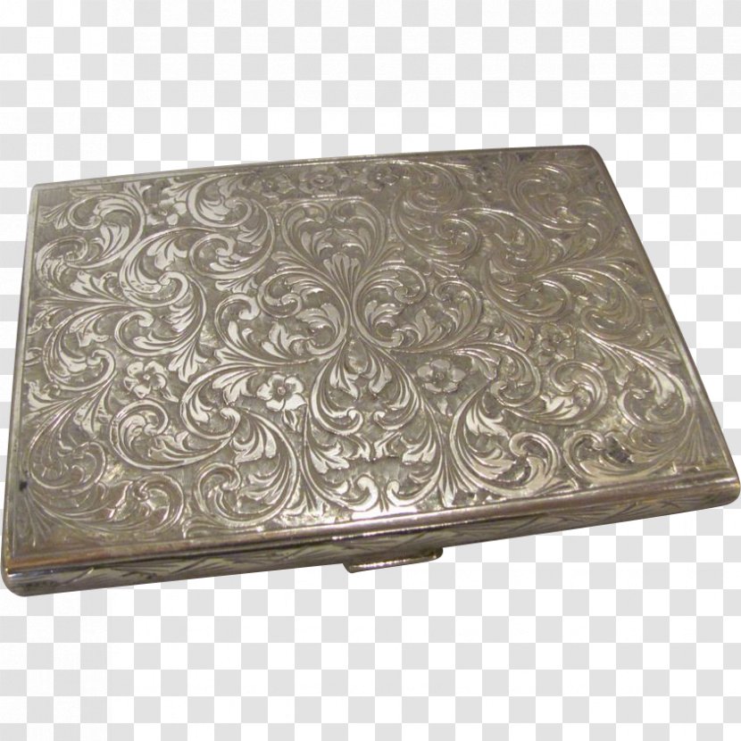 Cigarette Case Sterling Silver Holder - Box Transparent PNG